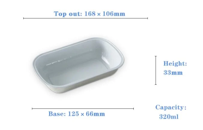 Tray Plastic Sushi Container Disposable Trays Food Aluminum Foil Dumpling Storage Meat Packaging Meal Divided Airline Lunch Box