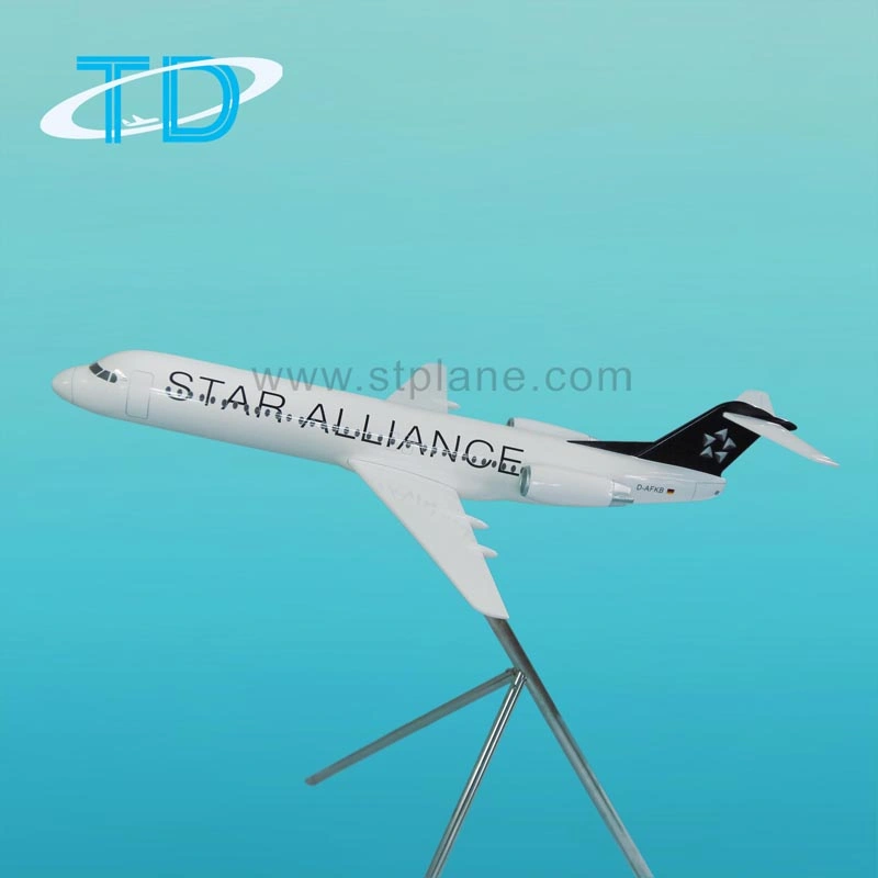 Star Alliance Fokker 100 Civil Airplane Resin Display Model