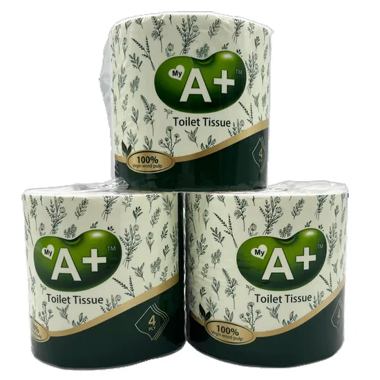 100 % reiner Holzzellstoff, Körperpflege-Gesichtstuch, Toilettenpapier